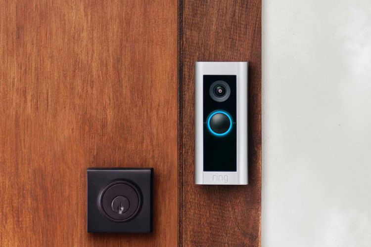 Ring intercom technology in a wood wall