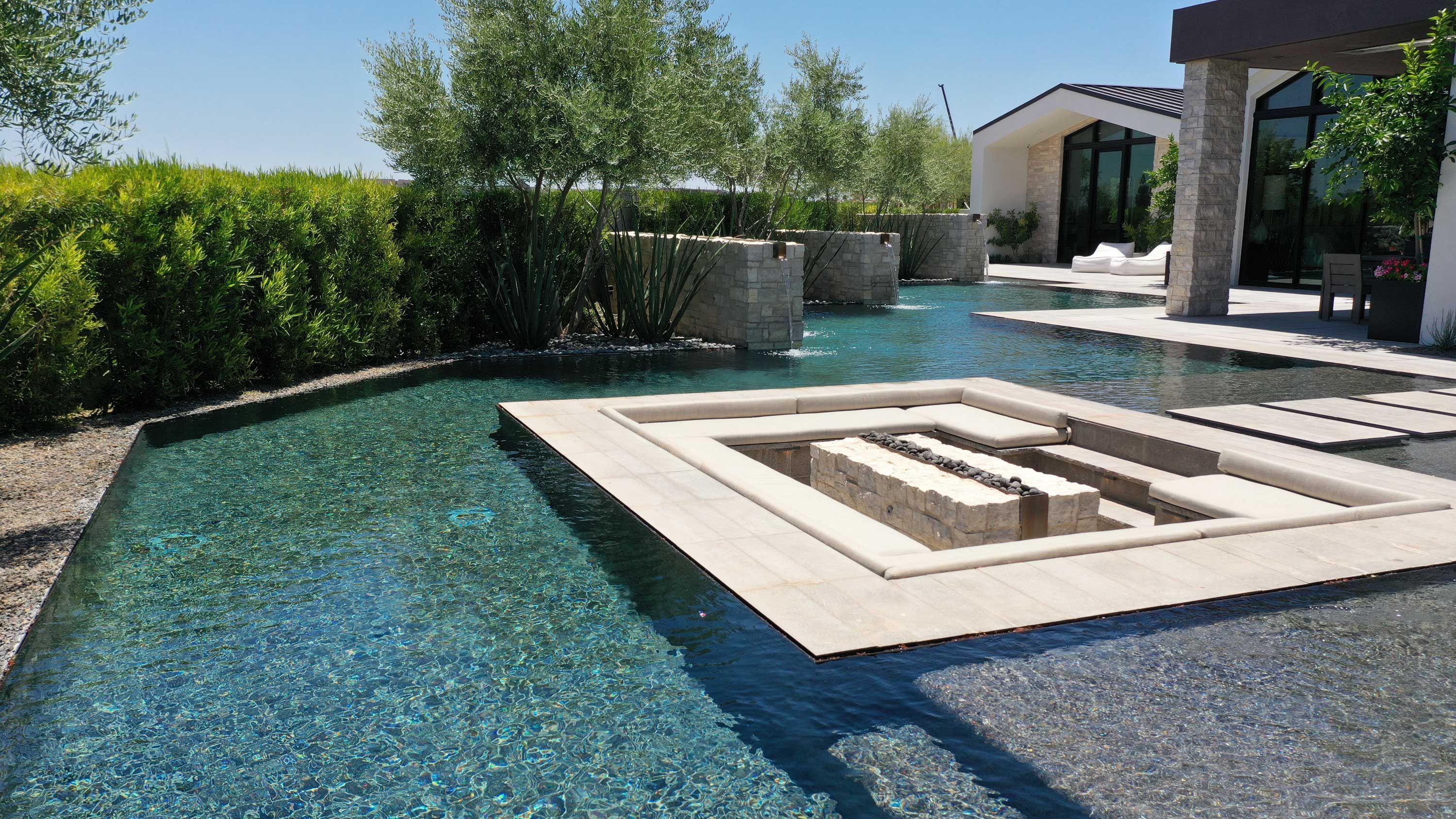 sonance pool with blue clear skies